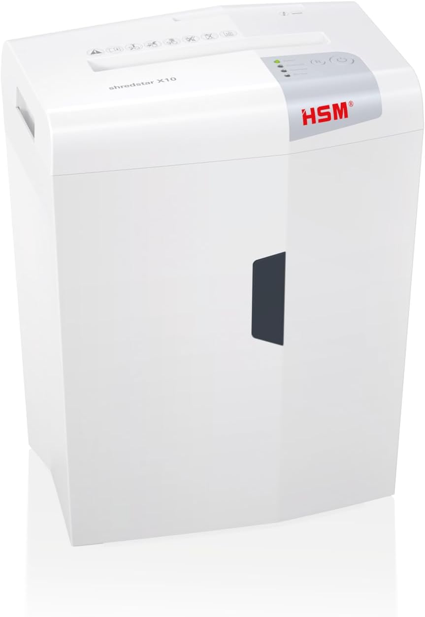 HSM of America Shredstar X10 Cross-Cut Shredder, 10 Manual Sheet Capacity
