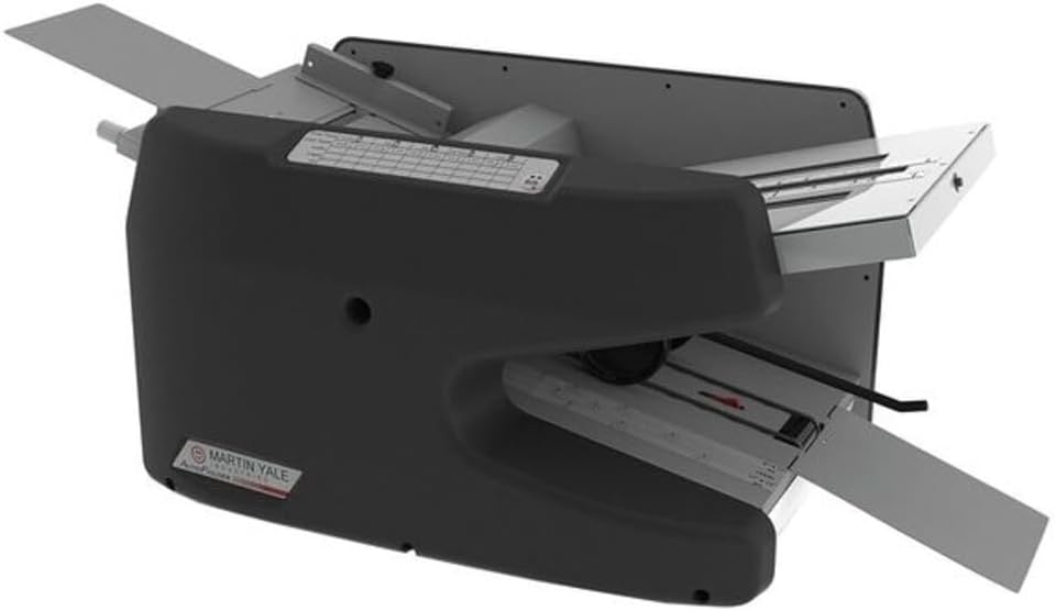 Martin Yale 1611 Ease-of-Use AutoFolder, Handles 8.5" x 14" Paper from 16 Pound Bond to 70 Pound Index, Charcoal