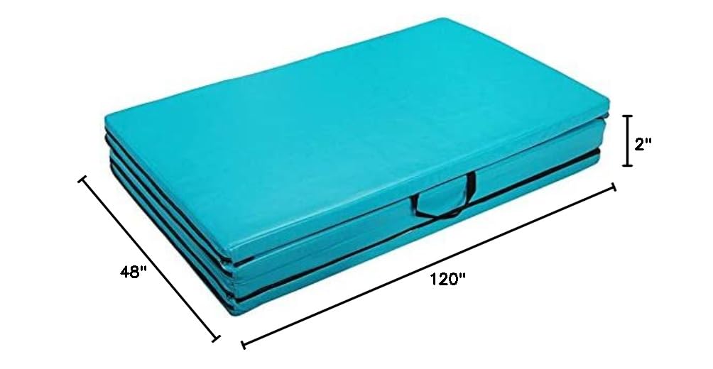 Polar Aurora 4'x10'x2 Thick Folding Gymnastics Exercise Mat Aerobics Stretching Yoga Mats