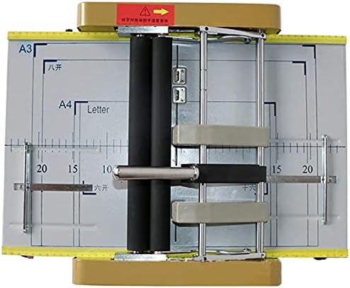 110V A3 Folding Binding Machine Office Books Coated Paper Printing Stapler, Booklet Making Printing Binder Bookbinding Stapling Equipment Schools Industry Factories