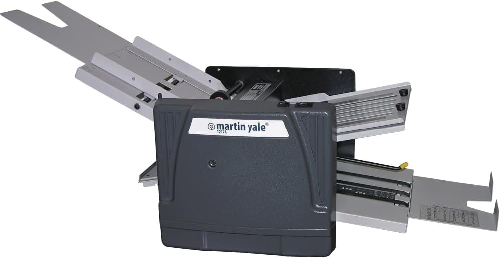 Martin Yale 1217A Automatic Paper Folder, Dark Gray, Folding Capacity of 10300 Sheets per Hour