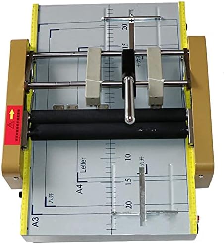 110V A3 Folding Binding Machine Office Books Coated Paper Printing Stapler, Booklet Making Printing Binder Bookbinding Stapling Equipment Schools Industry Factories