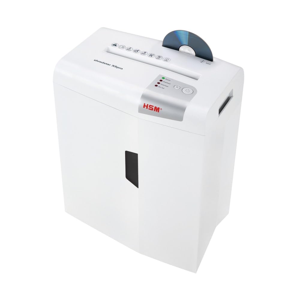 HSM of America Shredstar X10 Cross-Cut Shredder, 10 Manual Sheet Capacity