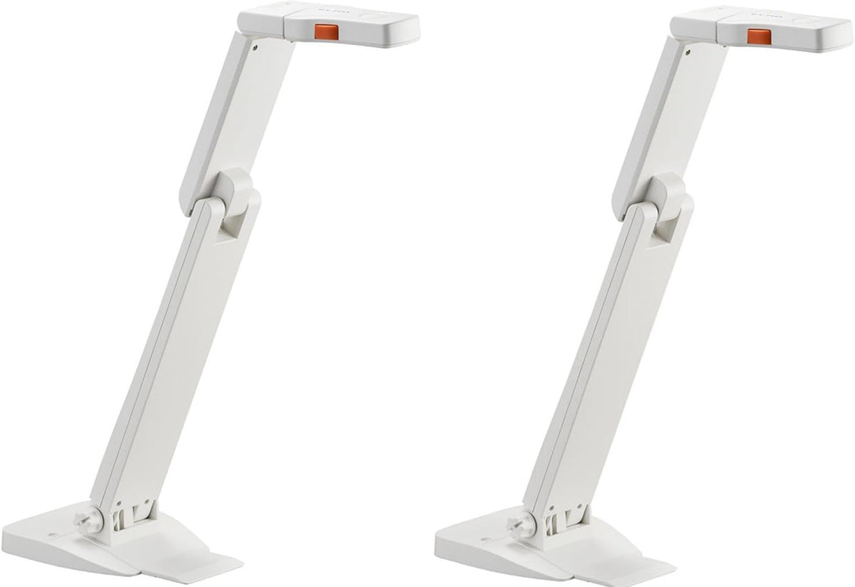 Elmo 1433 Model OX-1 Pack of 2 Visual Presenters; 1/3.2" CMOS Sensor; Captures 1080p Full HD at Up to 15fps and 720p at Up to 30fps Via USB; 14.7" x 11.1" 4:3 Imaging Area; Built-in Microphone