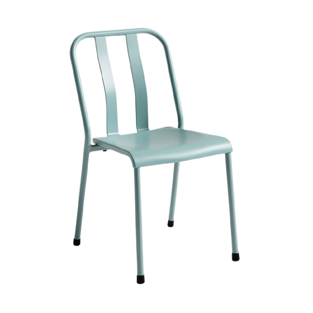 **Moderne Stalen Stoel met Minimalistisch Ontwerp**
