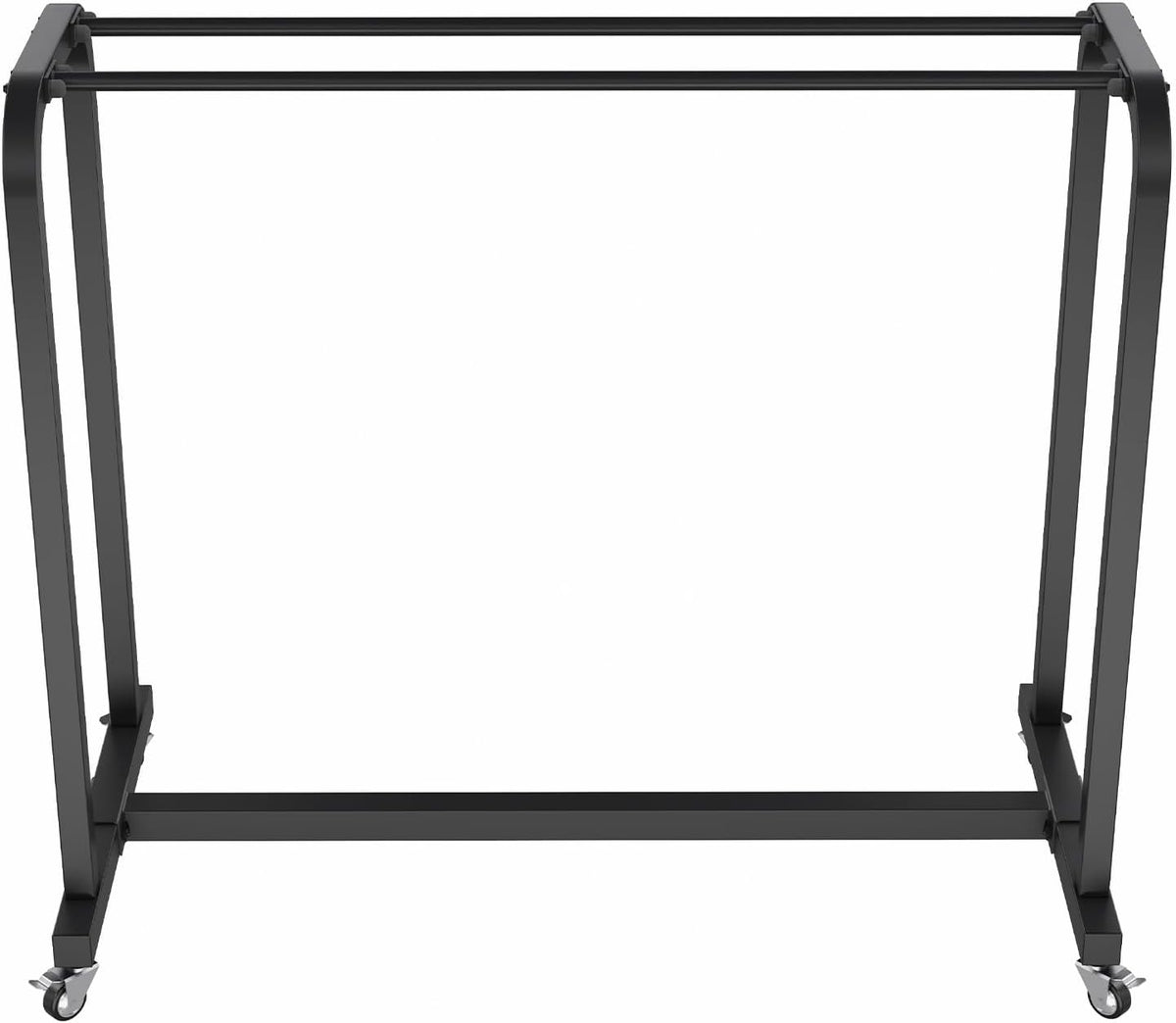 Power Systems Exercise Mat Cart, Rolling Storage Cart, Holds Up to 60-120 Yoga Mats, 54.5 x 25.5 x 48.5, Black (92538)