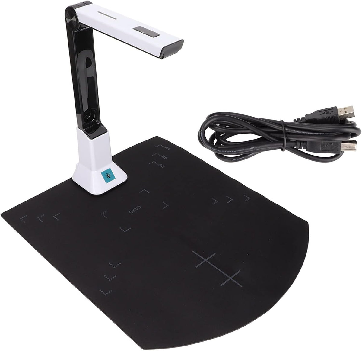 Document Camera 8MP 4K Ultra High Definition USB Document Scanner A4 Auto Focusing for Distance Learning, Video Conferencing, Remote Working, Stop Motion, etc