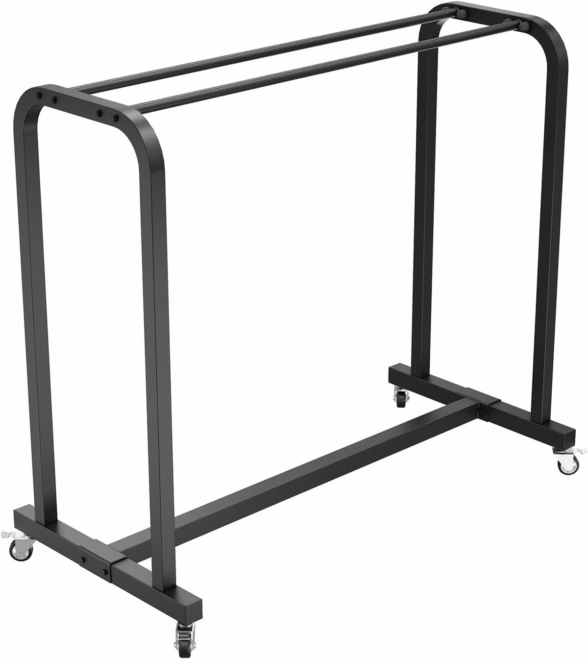 Power Systems Exercise Mat Cart, Rolling Storage Cart, Holds Up to 60-120 Yoga Mats, 54.5 x 25.5 x 48.5, Black (92538)