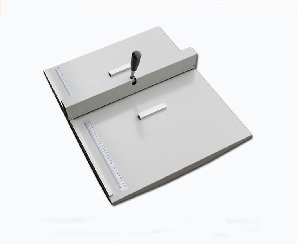 18Inch Manual Creasing Machine Scoring Paper Desktop Paper Card Creaser Scorer with 2 Magnetic Blocks