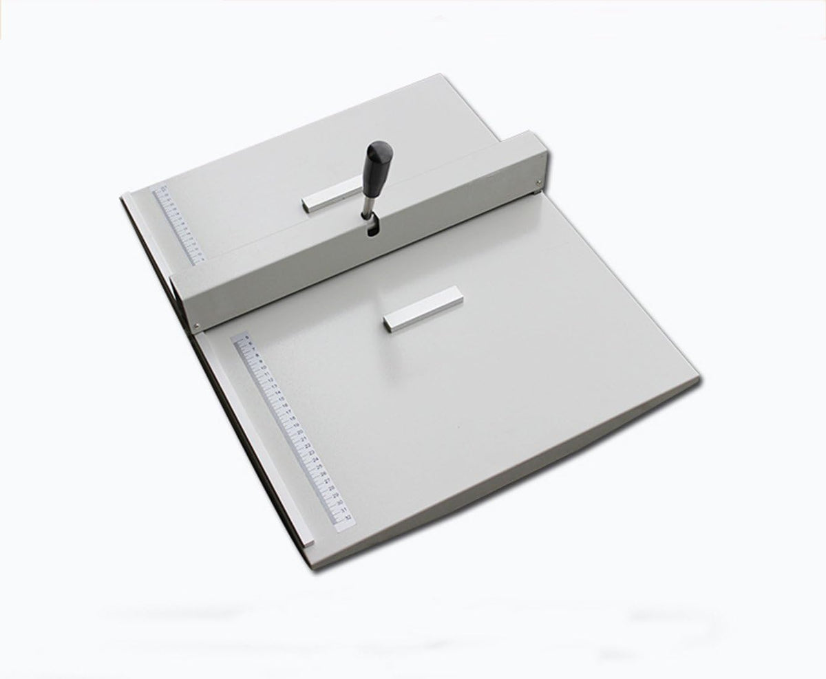 18Inch Manual Creasing Machine Scoring Paper Desktop Paper Card Creaser Scorer with 2 Magnetic Blocks