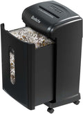 Heavy Duty Document Shredder, 19-Sheet Cross-Cut Paper & Credit Card Shredder with 7.93 Gallon Pullout Bin, 4 Casters, 15-Minute Continuous Run, P-4 Security Level for Home Office, Black