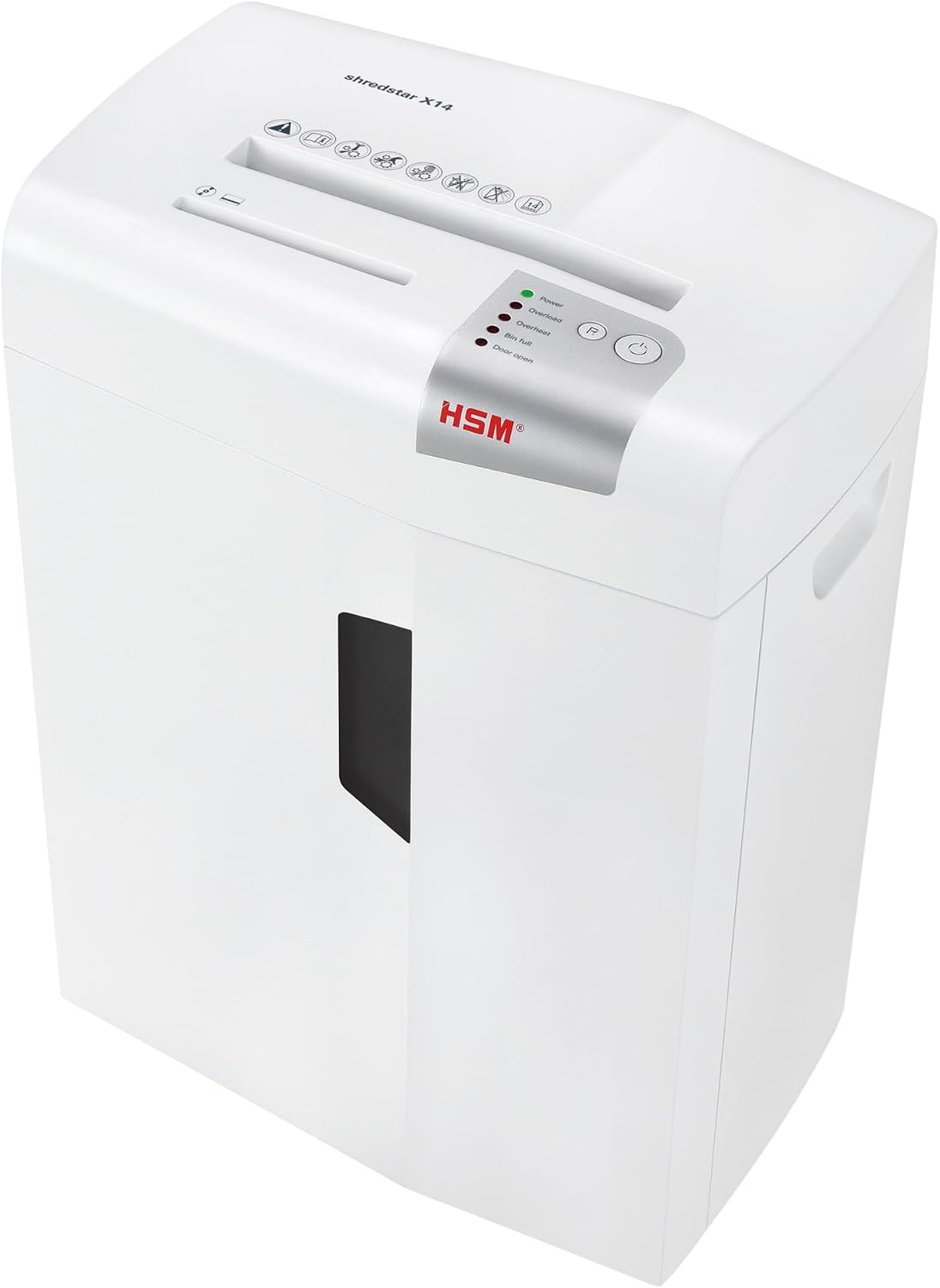 HSM shredstar X14 Cross-Cut Shredder; Shreds Up to 14 Sheets; 6.1-Gallon Capacity Shredder White | HSM1057W