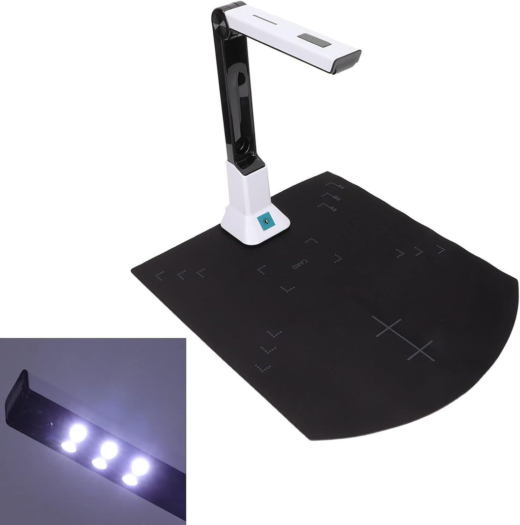 Document Camera 8MP 4K Ultra High Definition USB Document Scanner A4 Auto Focusing for Distance Learning, Video Conferencing, Remote Working, Stop Motion, etc