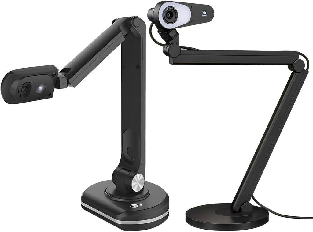 JoyUsing Document Camera Bundle â V600 4K PDAF Doc Web Camera with V500S 8MP USB Visual Online Presenter for Home, Classrooms & Meetings