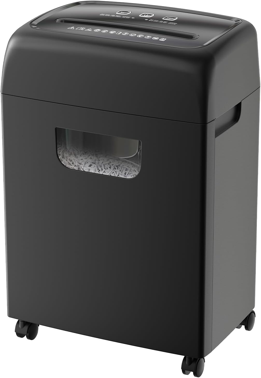 22-Sheet Heavy Duty Paper Shredder P-4 High Security Cross Cut 56 dB Ultra Quiet 9.24 Gallon Pull-Out Waste Bin for Home Office Commercial Use Shreds Cardboard Paper Credit Cards 20-Minute Run Time