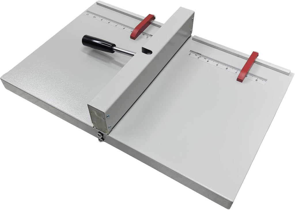 INTBUYING 14in 360mm Manual Creaser, Desktop Paper Creasing Scoring, Manual Creasing Machine, Paper Creaser Folding Machiner for Paper Files Cards Creasing