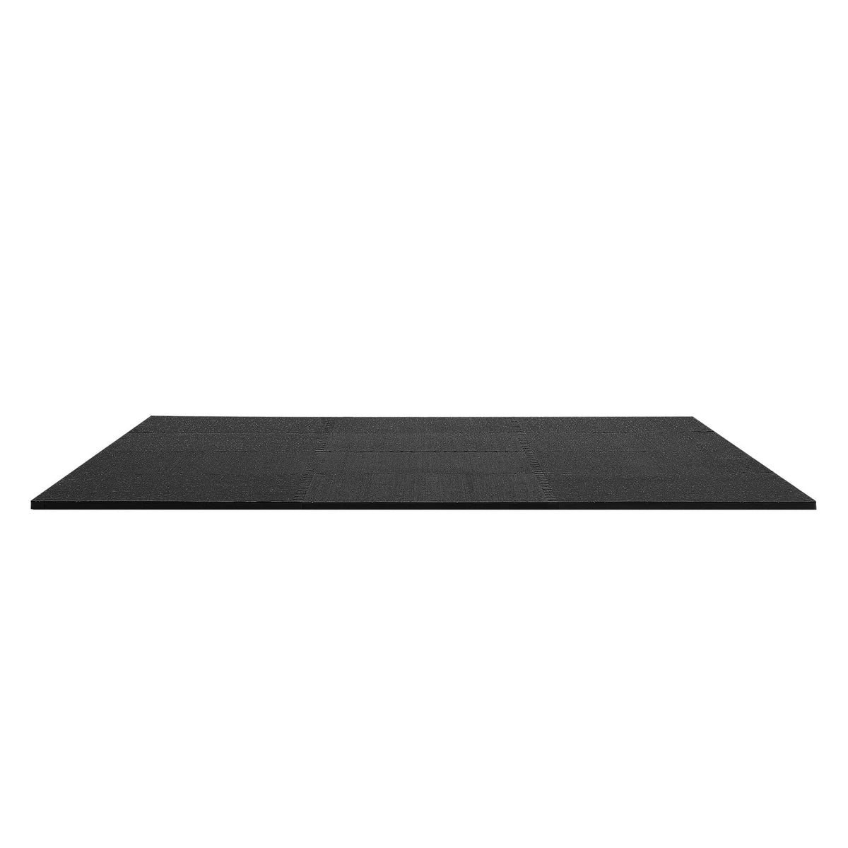VEVOR 0.56Inch 48sq.ft 12 Tiles Gym Flooring for Home Gym, Rubber Top with High Density EVA Foam, 25 x 25In Gym Floor Exercise Equipment Mats, Interlocking Gym Mats, Puzzle Workout Mats, Black & Gray