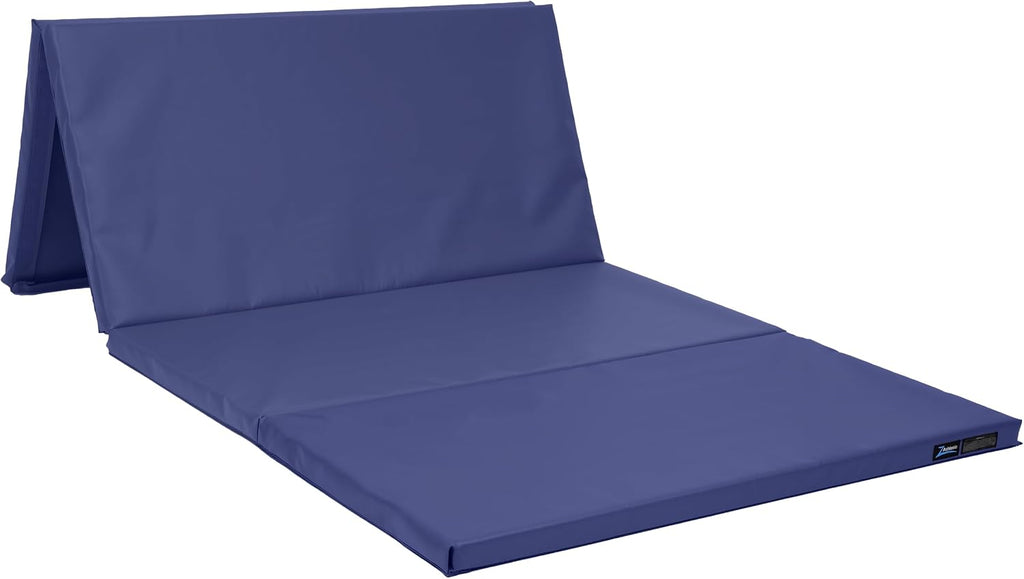 Z Athletic Folding Mat for Gymnastics, Tumbling, Cheerleading, and More, 4 Ft x 8 Ft x 2 In