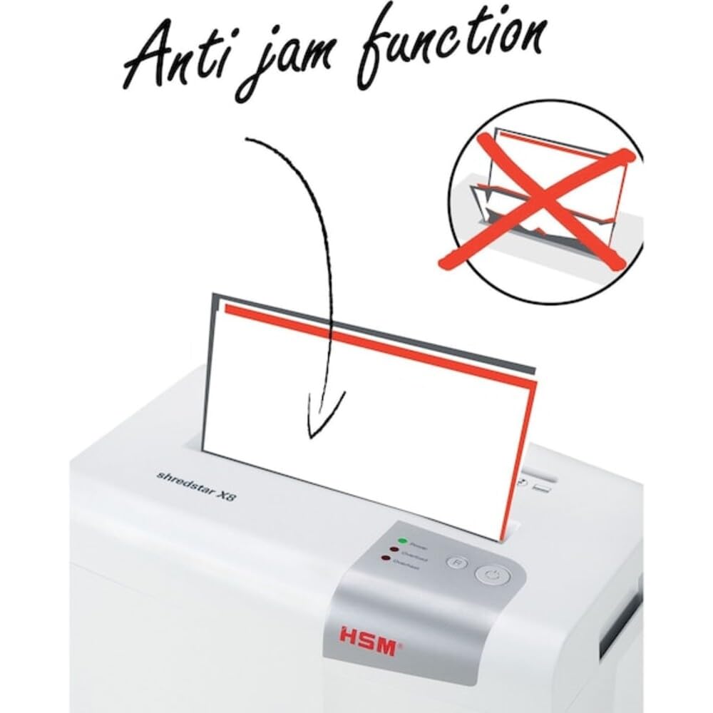 HSM of America Shredstar X10 Cross-Cut Shredder, 10 Manual Sheet Capacity