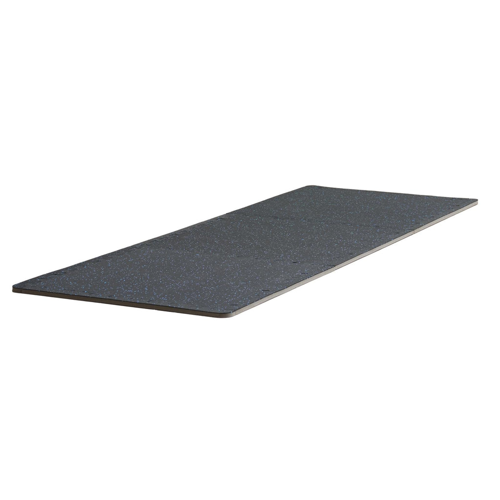 VEVOR 0.56Inch 48sq.ft 12 Tiles Gym Flooring for Home Gym, Rubber Top with High Density EVA Foam, 25 x 25In Gym Floor Exercise Equipment Mats, Interlocking Gym Mats, Puzzle Workout Mats, Black & Gray