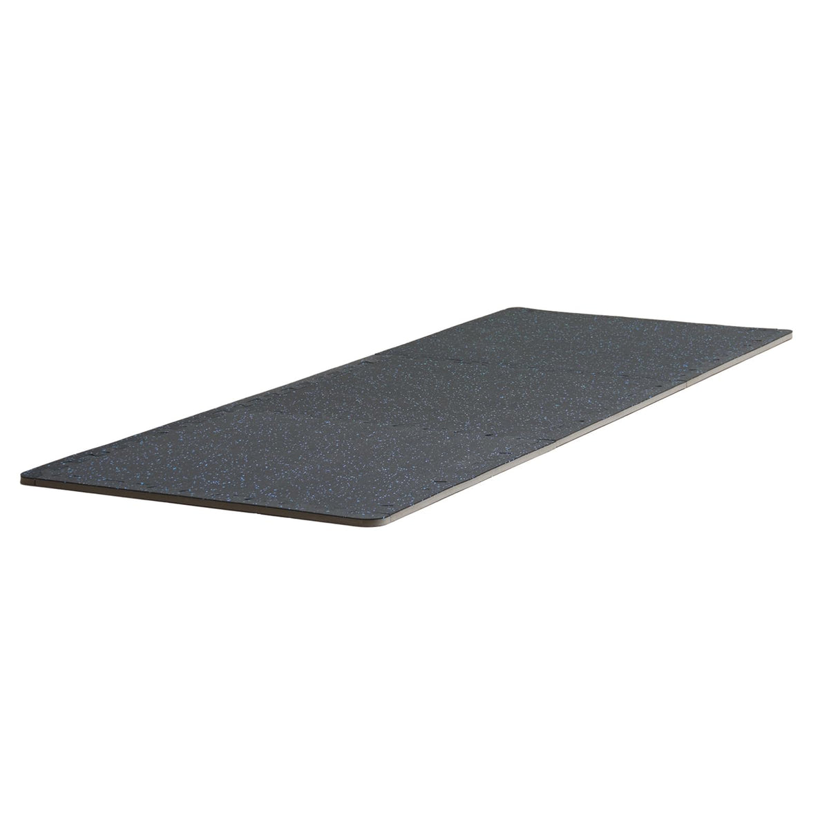 VEVOR 0.56Inch 48sq.ft 12 Tiles Gym Flooring for Home Gym, Rubber Top with High Density EVA Foam, 25 x 25In Gym Floor Exercise Equipment Mats, Interlocking Gym Mats, Puzzle Workout Mats, Black & Gray