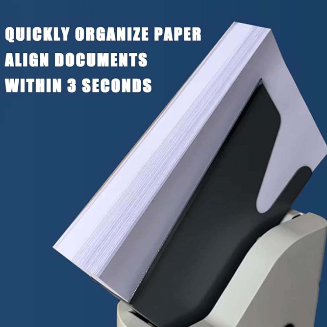 Automatic Paper Sorting Machine, 18000r/min Desktop Paper Jogger, 50MM Single Bin, for Aligns and Separates Envelopes, Cards, Small Paper Stock