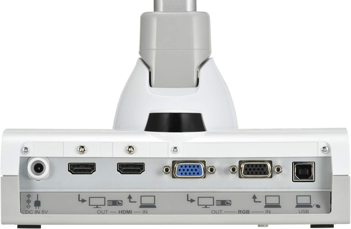 Elmo 1379 Model TT-12W STEM-CAM Visual Presenter, Document Camera with 192x Zoom (12x Optical + 16x Digital), 1/2.3" CMOS Sensor, 3.4 Megapixel, 30 Fps, HDMI in & Out, RGB, USB, Ethernet, Wi-Fi