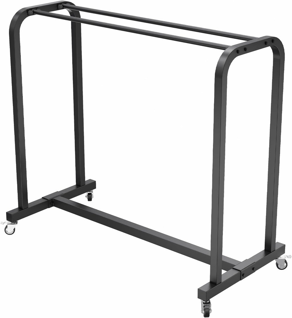Power Systems Exercise Mat Cart, Rolling Storage Cart, Holds Up to 60-120 Yoga Mats, 54.5 x 25.5 x 48.5, Black (92538)