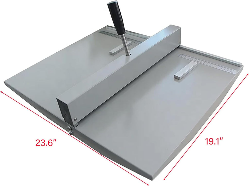 18Inch Manual Creasing Machine Scoring Paper Desktop Paper Card Creaser Scorer with 2 Magnetic Blocks