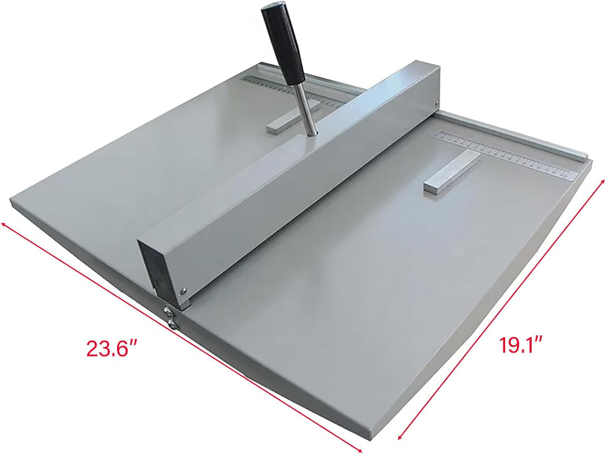 18Inch Manual Creasing Machine Scoring Paper Desktop Paper Card Creaser Scorer with 2 Magnetic Blocks