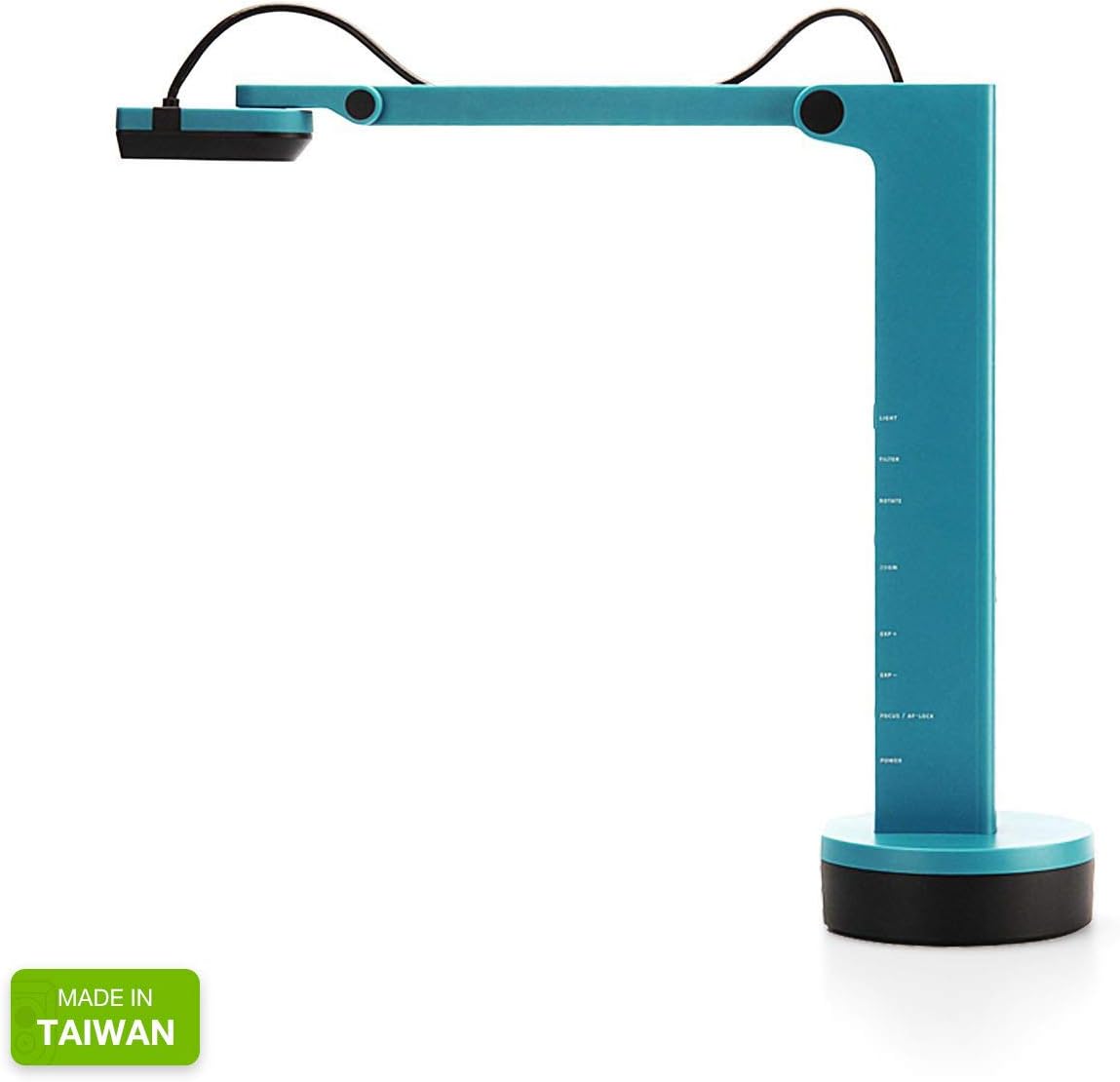 IPEVO VZ-X 8MP Document Camera, Easy Setup, 3 Modes of Connectivity â Wi-Fi, HDMI, and USB, Compatible with Web Conferencing Software in USB Mode, Works Wirelessly with iOS, tvOS and Android
