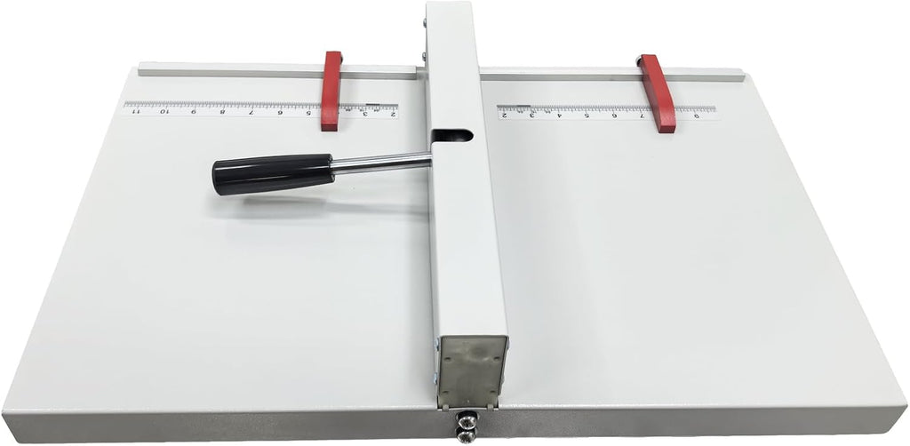 INTBUYING 14in 360mm Manual Creaser, Desktop Paper Creasing Scoring, Manual Creasing Machine, Paper Creaser Folding Machiner for Paper Files Cards Creasing