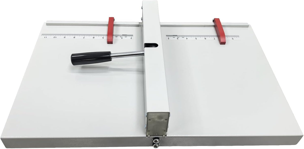 INTBUYING 14in 360mm Manual Creaser, Desktop Paper Creasing Scoring, Manual Creasing Machine, Paper Creaser Folding Machiner for Paper Files Cards Creasing