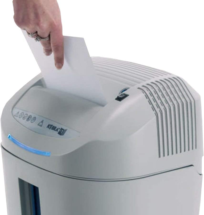 Kobra +1 CC4 Professional Office Cross Cut Shredder, Shreds up to 14 Sheets of Paper at a Time and Credit Cards, Carbon Hardened Cutting Knives Unaffected by Staples and Clips