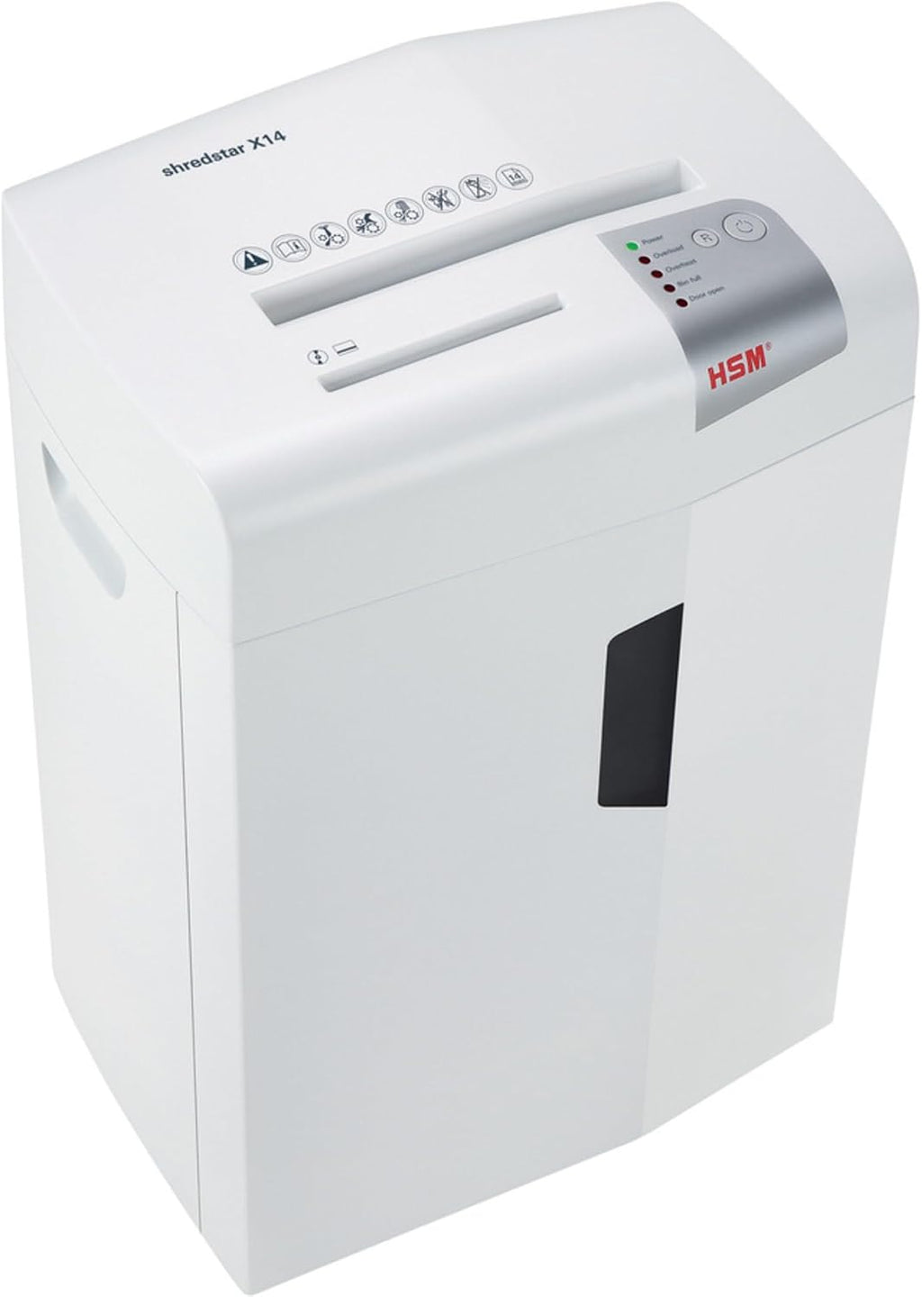 HSM shredstar X14 Cross-Cut Shredder; Shreds Up to 14 Sheets; 6.1-Gallon Capacity Shredder White | HSM1057W