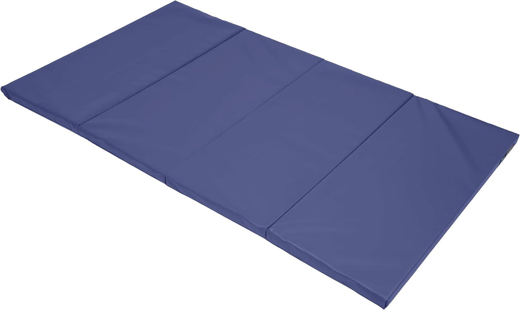 Z Athletic Folding Mat for Gymnastics, Tumbling, Cheerleading, and More, 4 Ft x 8 Ft x 2 In