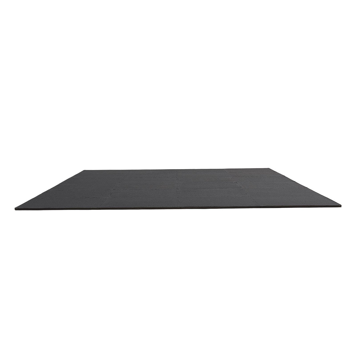 VEVOR 0.56Inch 96sq.ft 24 Tiles Gym Flooring for Home Gym, Rubber Top with High Density EVA Foam, 24 x 24In Gym Floor Exercise Equipment Mats, Interlocking Gym Mats, Puzzle Workout Mats, Black & Gray