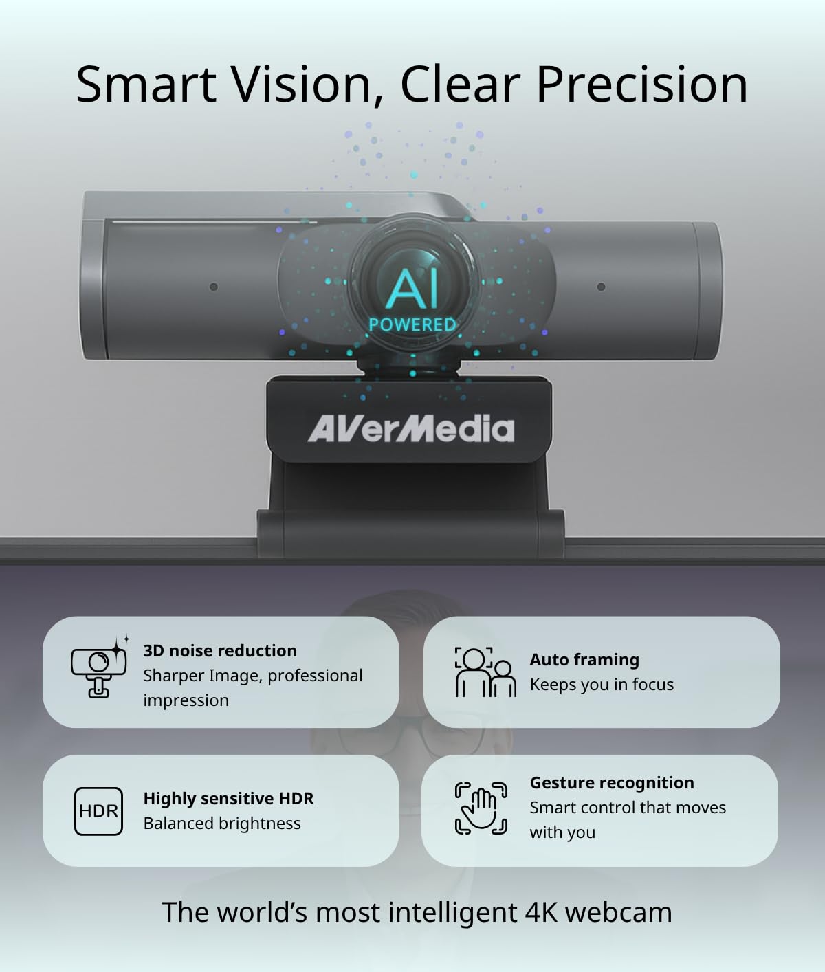 AVerMedia PW313D DualCam 2K Document Camera for Trading Cards, Miniatures