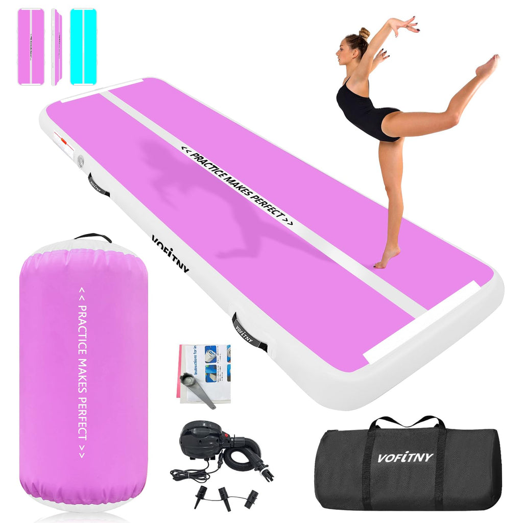 VOFiTNY Inflatable Gymnastics Air mat Tumbling Track for Home
