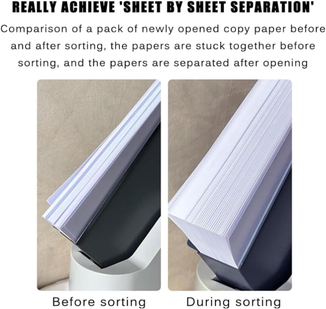 Automatic Paper Sorting Machine, 18000r/min Desktop Paper Jogger, 50MM Single Bin, for Aligns and Separates Envelopes, Cards, Small Paper Stock