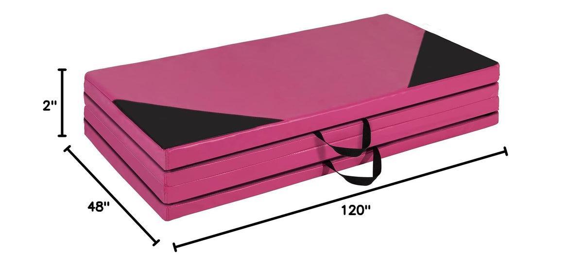 Polar Aurora 4'x10'x2 Thick Folding Gymnastics Exercise Mat Aerobics Stretching Yoga Mats