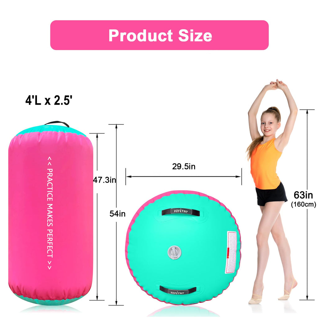 VOFiTNY Inflatable Gymnastics Air mat Tumbling Track for Home