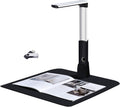 Document Cameras Scanner,10MP CMOS,Visual Presenter Max A3 Size,OCR Technology,W/LED Light and Micphone,Easy-to-Use Tools for 100P Book Scanner PDF, Portable for Teacher,Classroom and Conference