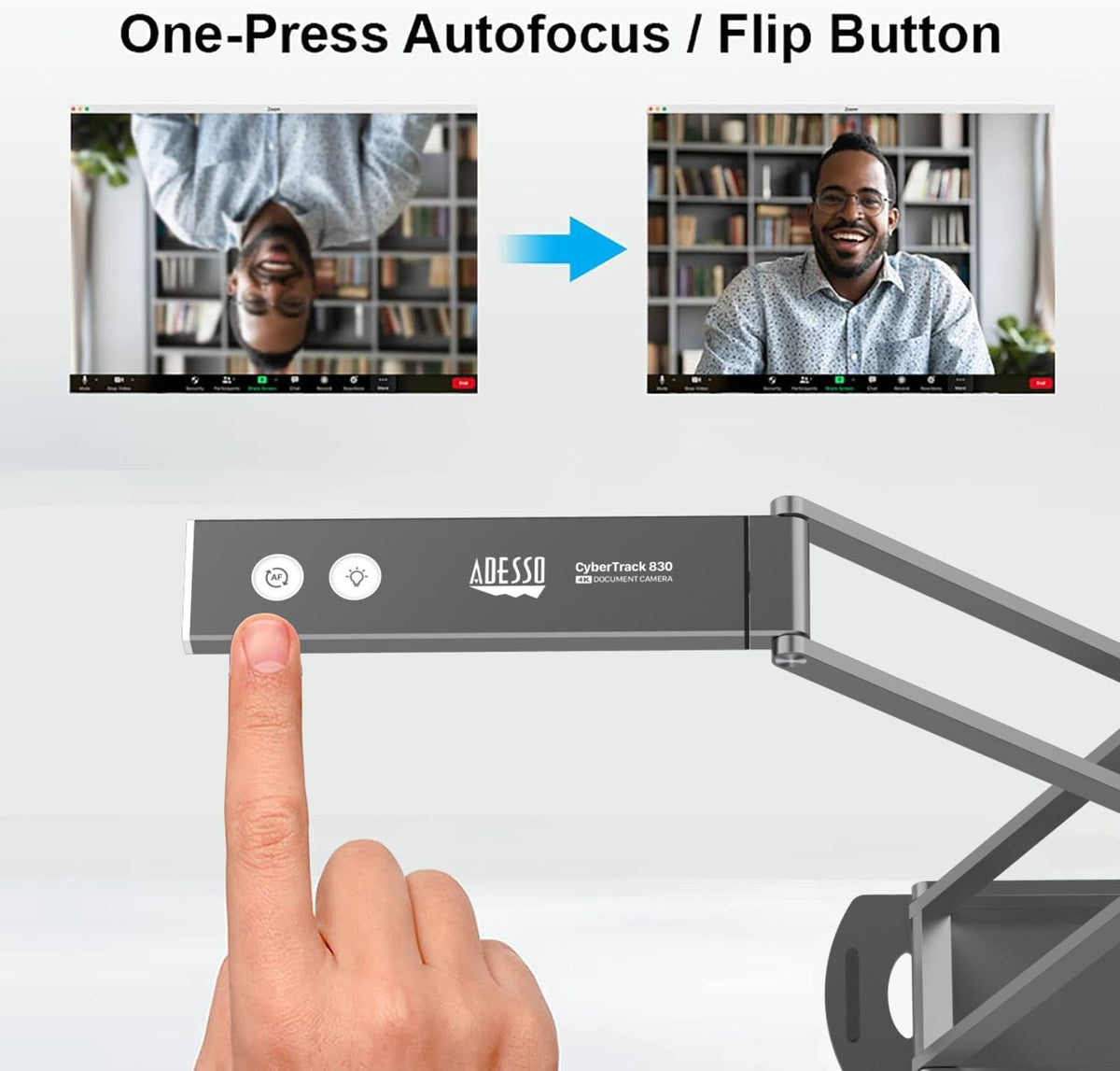 Adesso 4K Ultra HD 8MP USB Document Camera Webcam