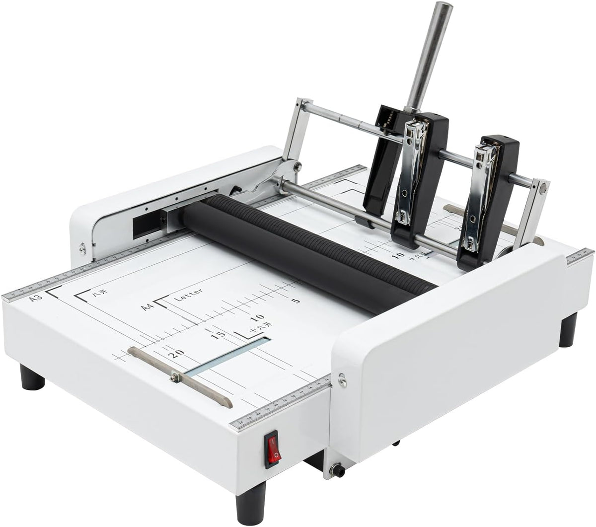 A3 Booklet Folding Binding Machine 60W 110V Paper Folder Stapler Machine Booklet Folder Stapler Stapling Machine for Schools Print Stores Offices Factory, 11.7"Ã16.5"