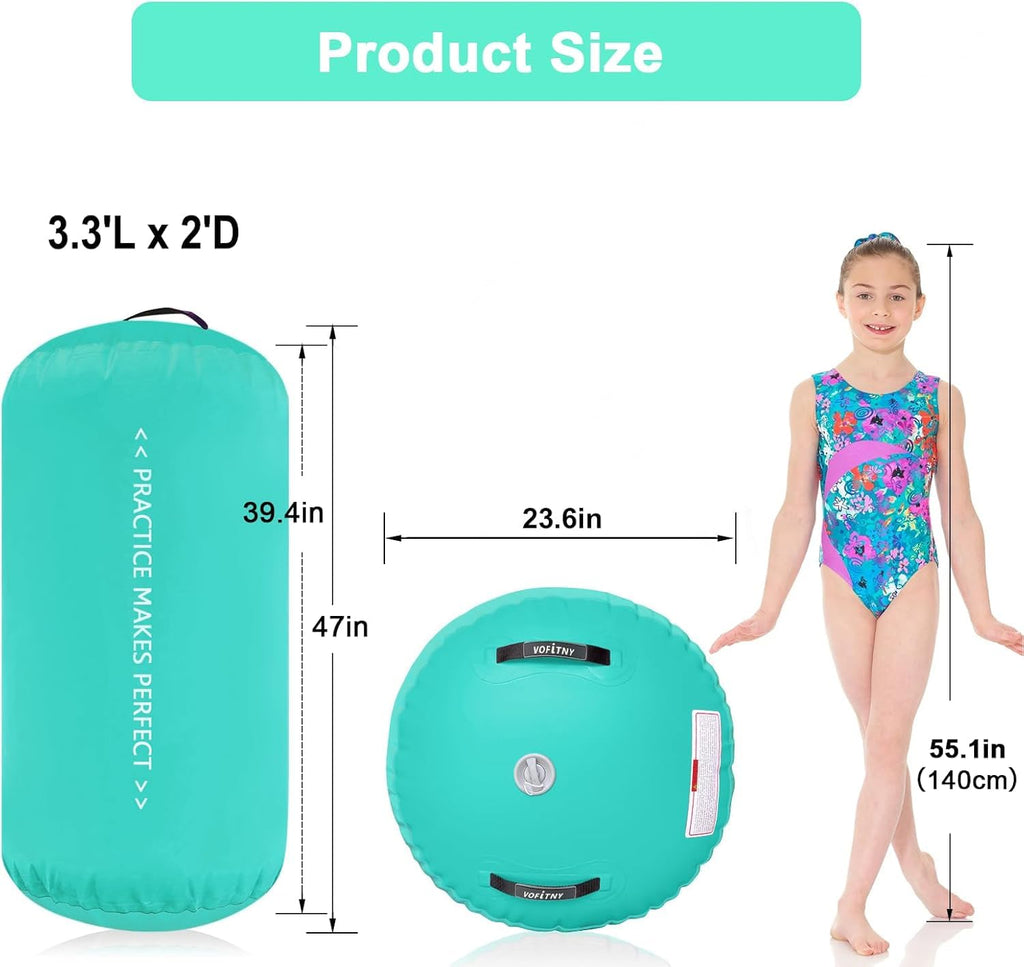 VOFiTNY Inflatable Gymnastics Air mat Tumbling Track for Home