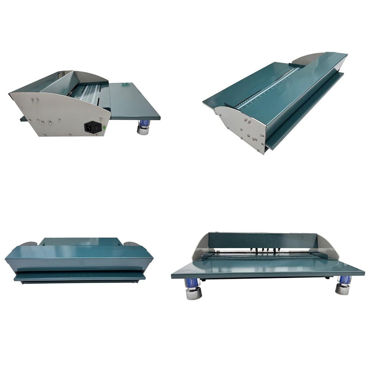 INTBUYING Electric Paper Creasing Machine 110V 3 in 1 Creaser with Extend Bench 18 Inch Paper Creaser Folding Machine