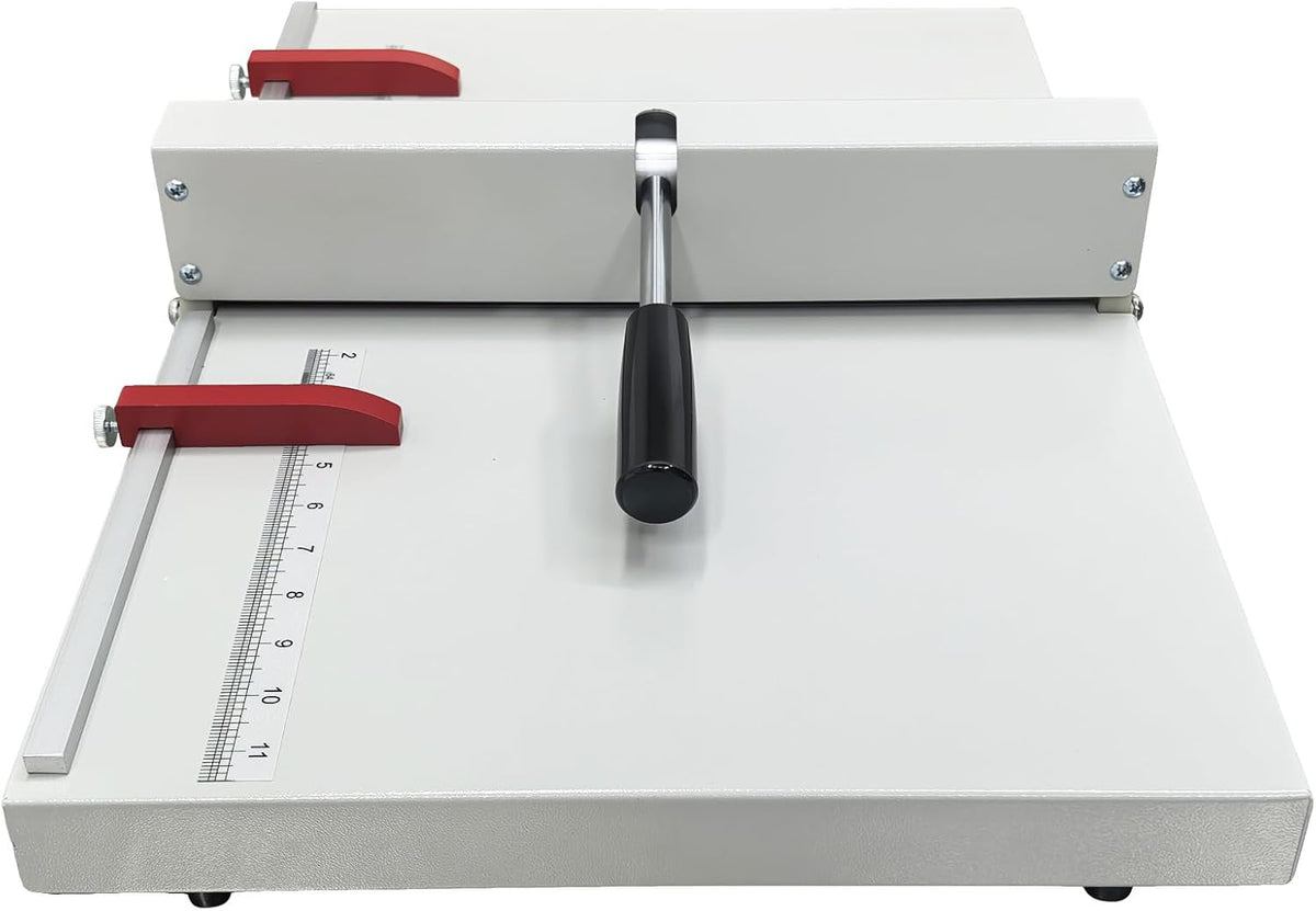 INTBUYING 14in 360mm Manual Creaser, Desktop Paper Creasing Scoring, Manual Creasing Machine, Paper Creaser Folding Machiner for Paper Files Cards Creasing