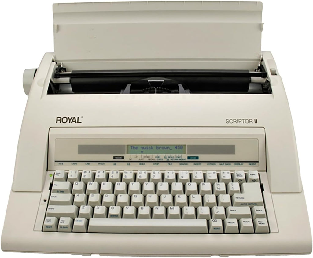 ROYAL 69147T Scriptor II Typewriter, White