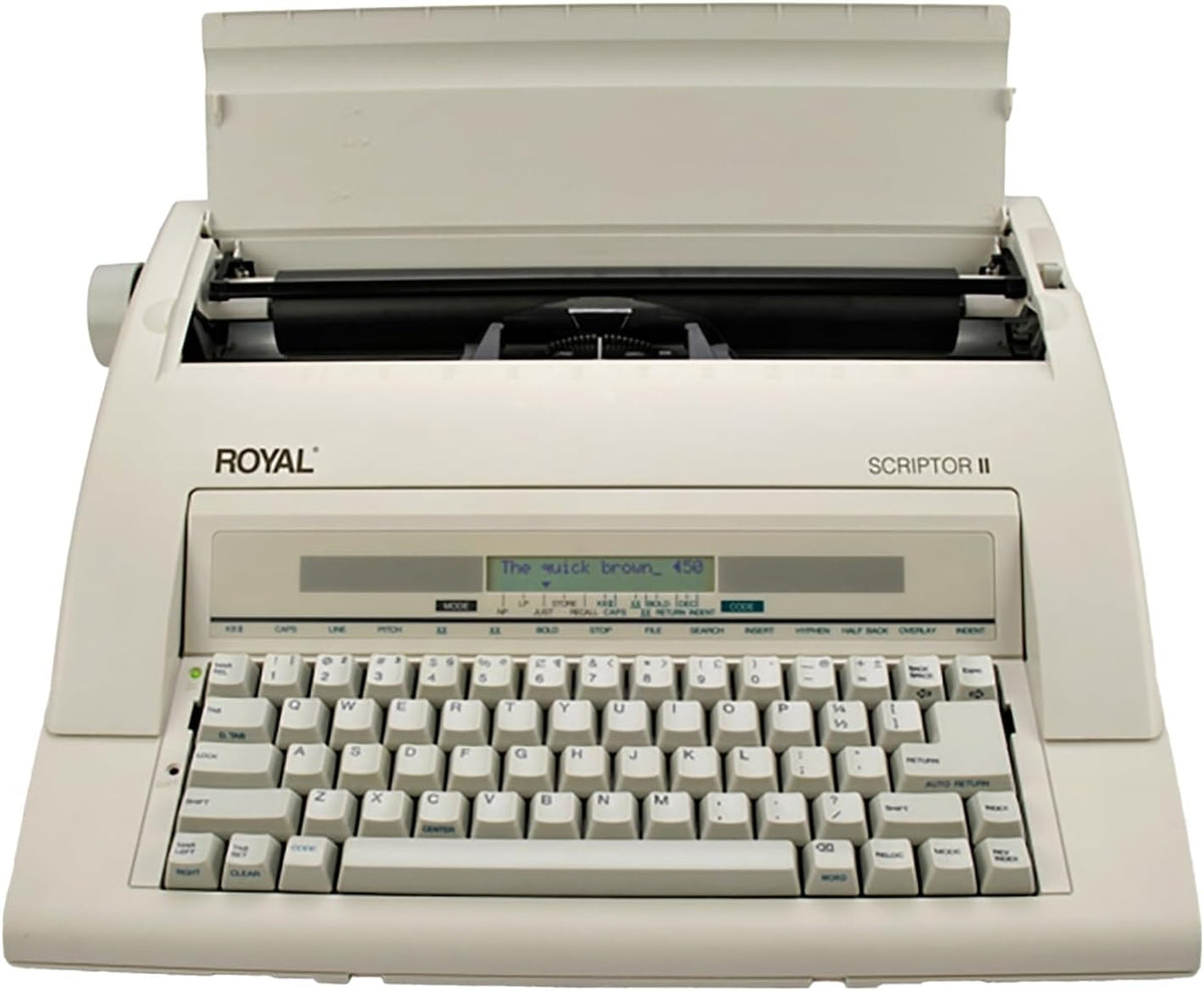 ROYAL 69147T Scriptor II Typewriter, White